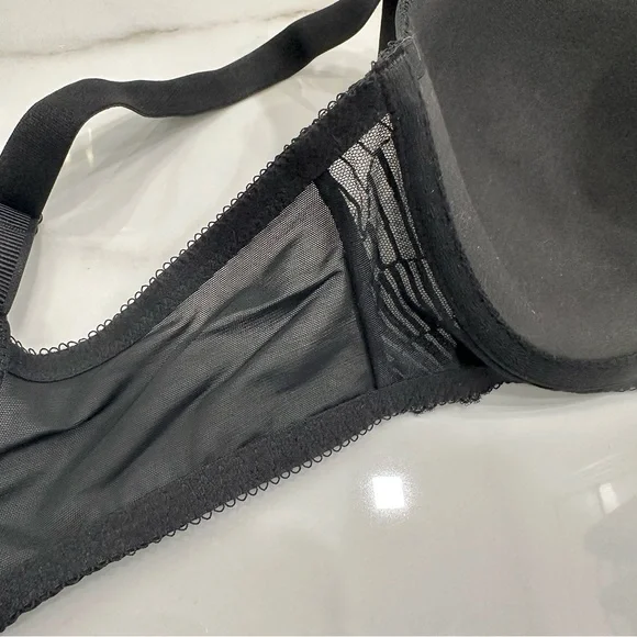 Wacoal 853117 La Femme T-Shirt Elegant Black Lace Trim Bra - Picture 6 of 8